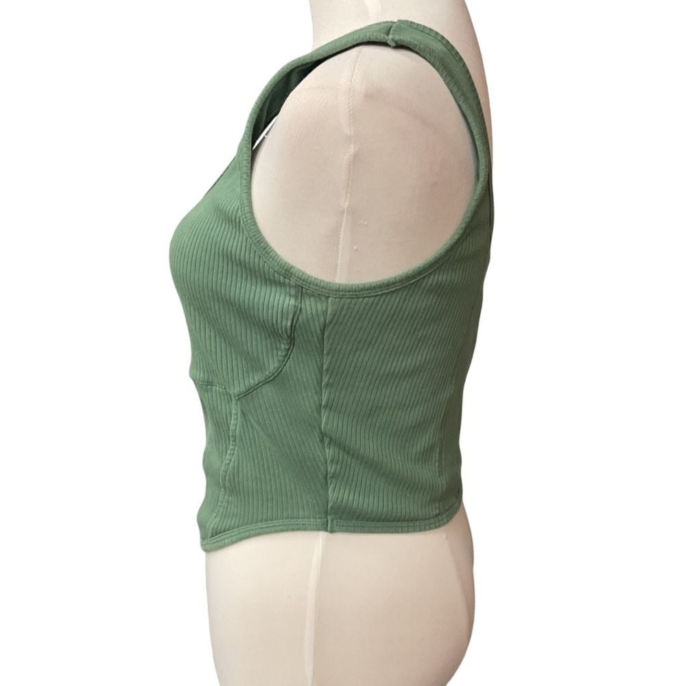 Victoria's Secret PINK The Cinched Corset Bralette Top Fresh Forest Size Large - Picture 6 of 13